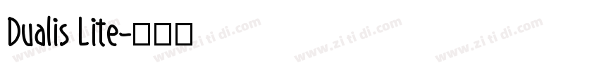 Dualis Lite字体转换